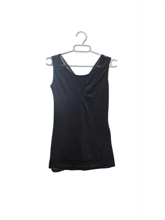 Camiseta Tirantes Negra con Encaje