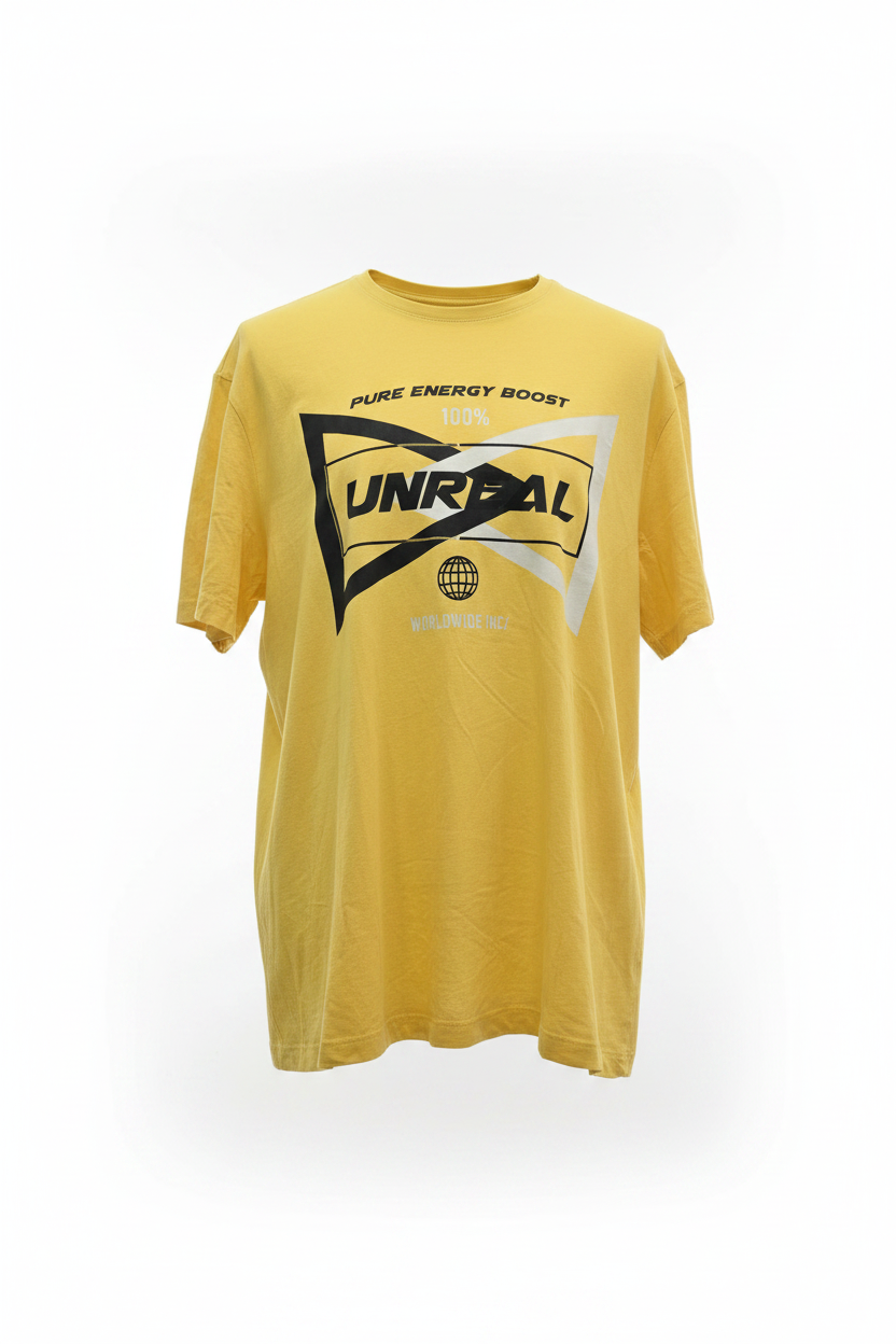 Camiseta amarilla gráfica UNREAL - Ghost Mannequin