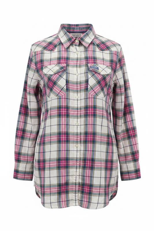 Camisa manga larga cuadros rosa Superdry S&D - Ghost Mannequin