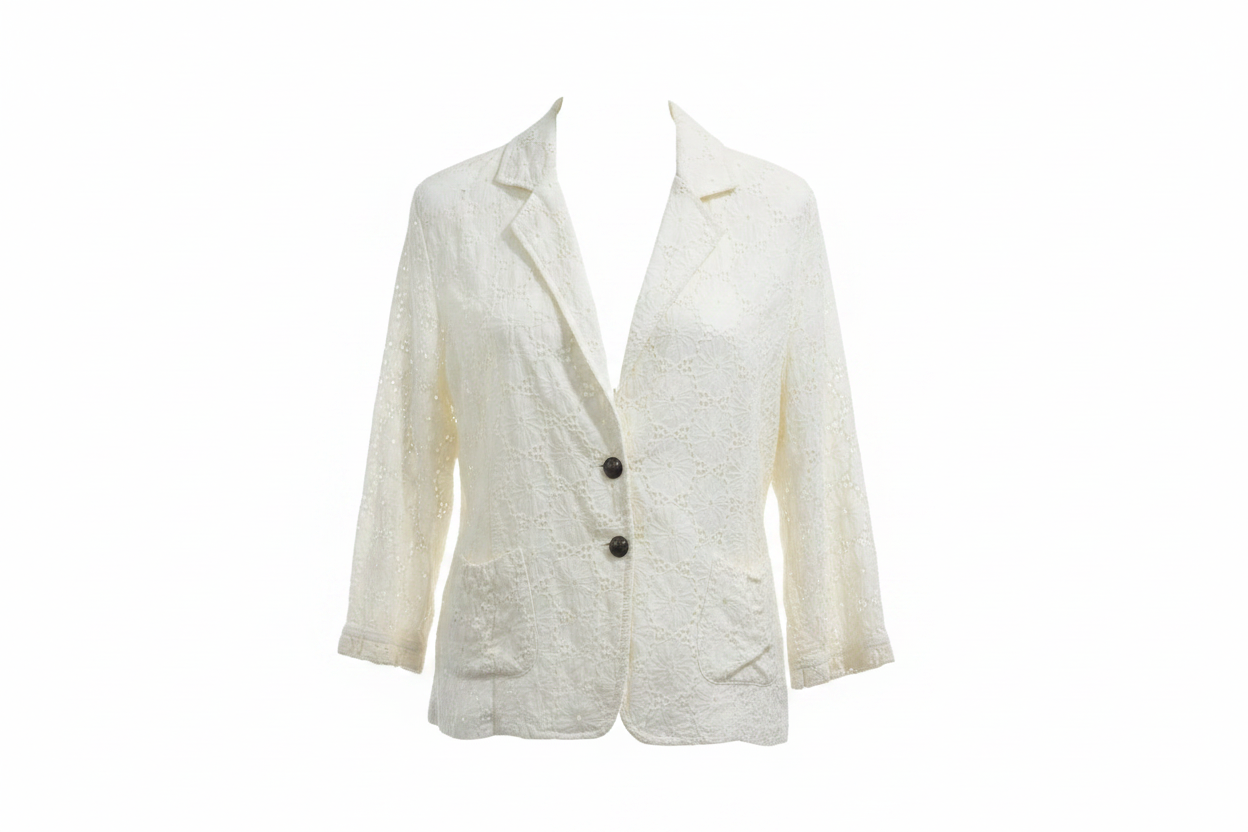 Blazer encaje brodérie Faruk - ghost mannequin
