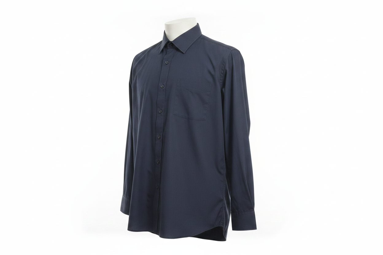 Camisa azul marino oscuro B&C - ghost mannequin