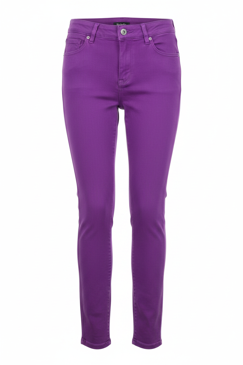 Vaqueros slim morado violeta Bel&Bo - Ghost Mannequin