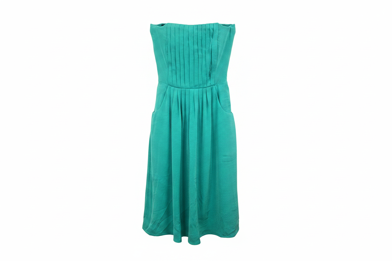 Vestido verde menta Mango - ghost mannequin