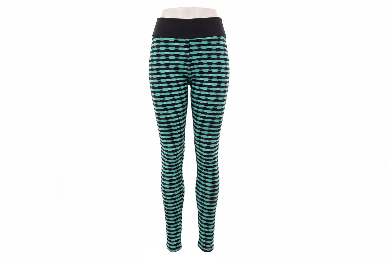 Leggings verde menta ondas - ghost mannequin