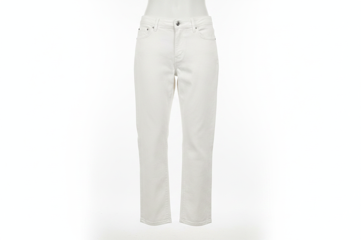 Jeans blancos rectos - ghost mannequin