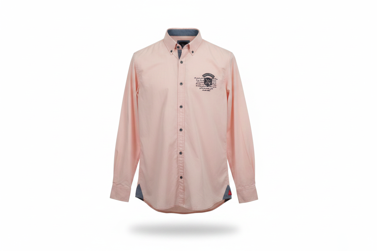 Camisa salmón Giorgio di Mare - ghost mannequin