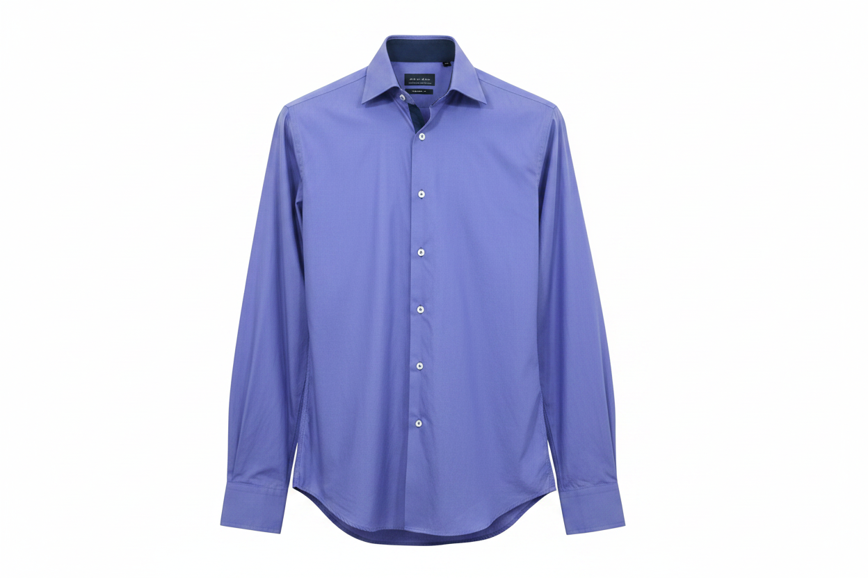 Camisa azulón Zara - ghost mannequin