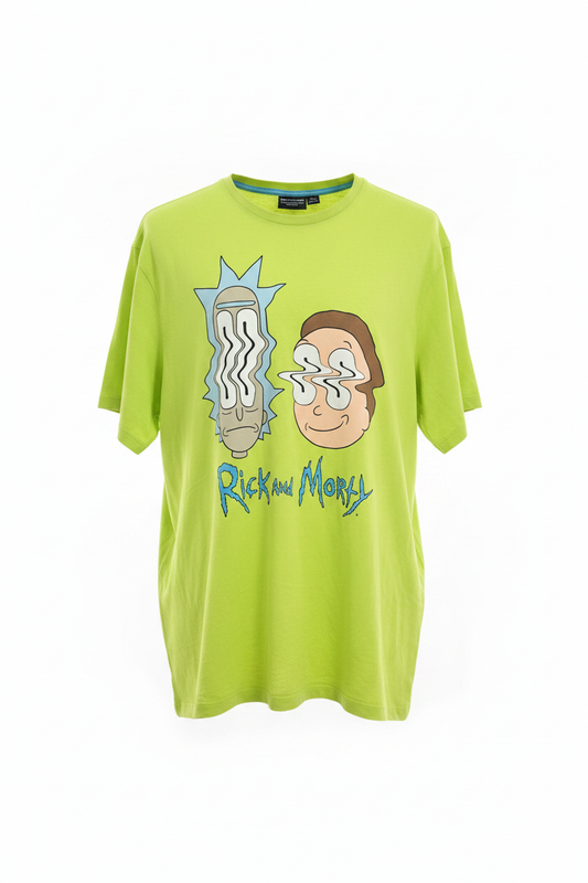 Camiseta verde lima Rick and Morty - Ghost Mannequin