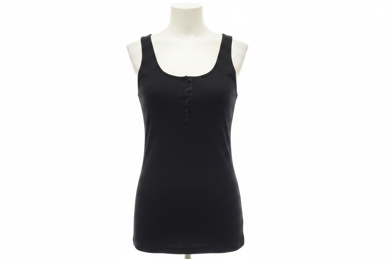 Camiseta tirantes negra H&M - ghost mannequin