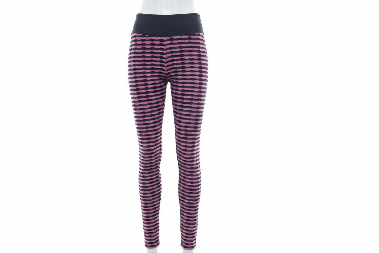 Leggings rosa ondas - ghost mannequin