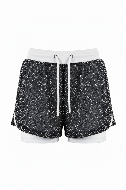 Shorts Deportivos Rejilla Strass Tenth - Ghost Mannequin