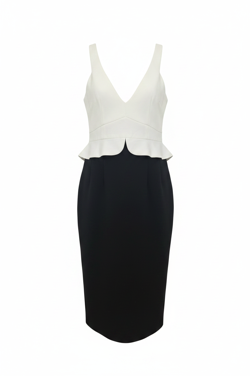 Vestido Bicolor - Frontal v2