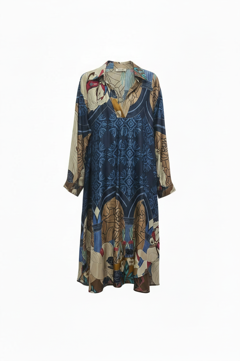 Vestido Estampado Vitral - Ghost Mannequin