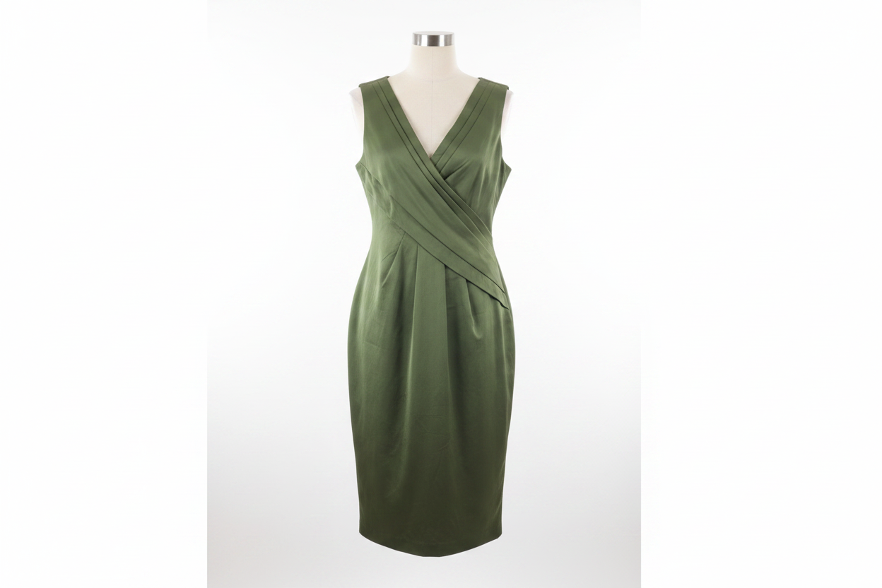 Vestido Verde Oliva Tintoretto